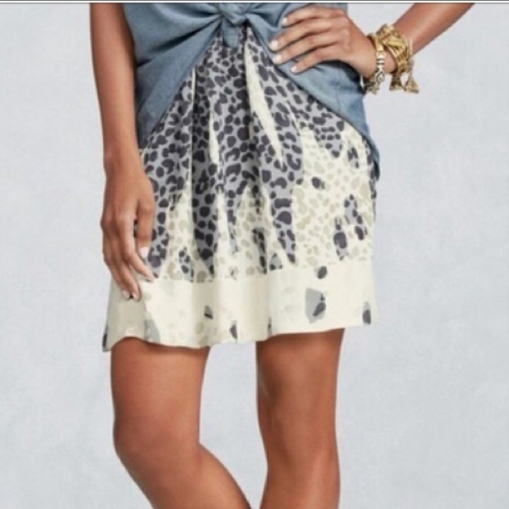 CAbi Leopard Print Skirt